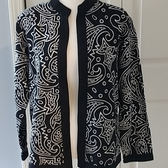 Victor Costa Occasion Open Front Jacket M - Picture 1 of 9